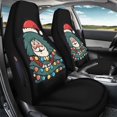 thumbnail image 3 of Psesaysky Christmas Car Front Seat Covers with Santa Tree Pattern, 2-Pack Polyester Auto Covers for Cars Vans and Trucks, 3 of 7
