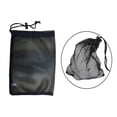 thumbnail image 4 of Bolsa de red negra para pelotas de golf, con cierre de cordón, para tenis y deportes. Capacidad 36 bolas, 4 of 9