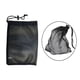 thumbnail image 4 of Bolsa de red negra para pelotas de golf, con cierre de cordón, para tenis y deportes. Capacidad 36 bolas, 4 of 9