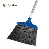 Eyliden Heavy-Duty Stiff Bristle Broom, Outdoor Commercial, Perfect for Courtyard Garage Lobby Mall Market Floor, 54.3 in, Blue