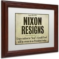 thumbnail image 2 of Trademark Fine Art "Nixon" Canvas Art by Color Bakery White Matte, Wood Frame, 2 of 4