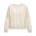 thumbnail image 4 of XIYON Womens Sweatshirts Elegant Crewneck Long Sleeve Sweatshirt Loose Pullover Top Relaxed Fit Fall Outfits, 4 of 5