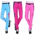 thumbnail image 3 of Pantalones de secado rápido para parejas, pantalones largos ultrafinos elásticos de verano para mujer, ajustados, para montañismo, de secado rápido, para deportes al aire libre, de talla, 3 of 3