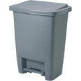 thumbnail image 1 of Step-On Garbage Can - Grey, 31.2 L, 1 of 1