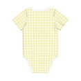 thumbnail image 2 of Rocae Lemon Yellow Checkboard for Baby Climbing Clothes Soft Baby Romper for Active Infants Comfortable and Breathable Crawling Jumpsuit Unisex Baby Outfit 2 Years, 2 of 8