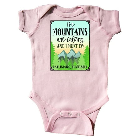 

Inktastic The Mountains Are Calling- Gatlinburg Tennessee Gift Baby Boy or Baby Girl Bodysuit