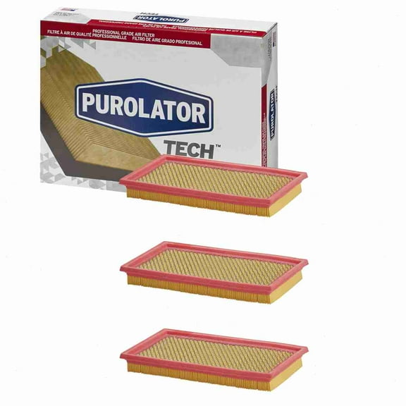 3 pc Purolator TECH TA24278 Air Filters for 042-1364 08065-00340 1-987-429-051 143-2057 16546-0Z000 16546-70J10 16546-AA-020F 16546-AA020 16546-AA080 16546-V0100 16546-V0110 23-3124-4 25043775 26116