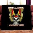thumbnail image 1 of Manta de Hells Angels Sons of Anarchy Hell Riders, Decke,deka, couverture,viltti,koc, 담, deken,cobertor,frazada, täppe, teppe, 1 of 4