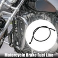 thumbnail image 2 of 80cm 31.50" 10mm Motorcycle ATV Braided Brake Clutch Gas Oil Hoses Line Pipe Clutch Throttle Gas Line Fuel Pipe Black, 2 of 6