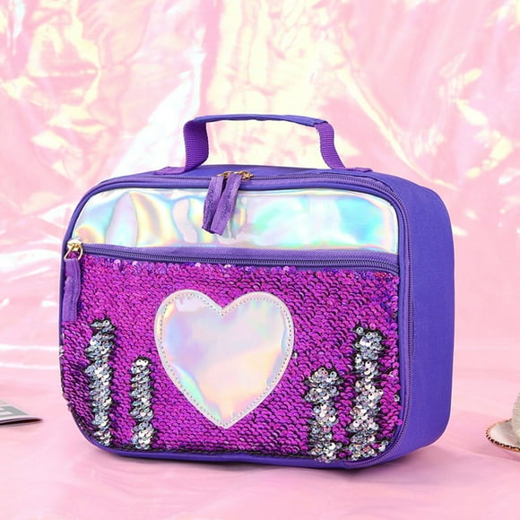 SuoKom Lunch Bag Women Outdoor Picnic Sequin Insulation Bag Aluminum Film Insulation Bag Lunch Bag High Waist Lunch Bag On Clearance