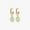 Gold, variant on Luxurious Dangle Jade Hoop Stud Earrings