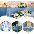 thumbnail image 4 of SoarDream Sequin Tablecloth Glitter Rectangle Wedding Party Table Cover Baby Blue Restaurant Kitchen Linen 50"x80", 4 of 8