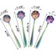 thumbnail image 4 of Flower Spoon Set - 8pcs Teaspoon Rainbow Color For Coffee Tea Mixing Sugar Ice Cream Stir Bar Spoons - 8 Diffient Pattern Colorful Mini Cutlery Set, 4 of 5