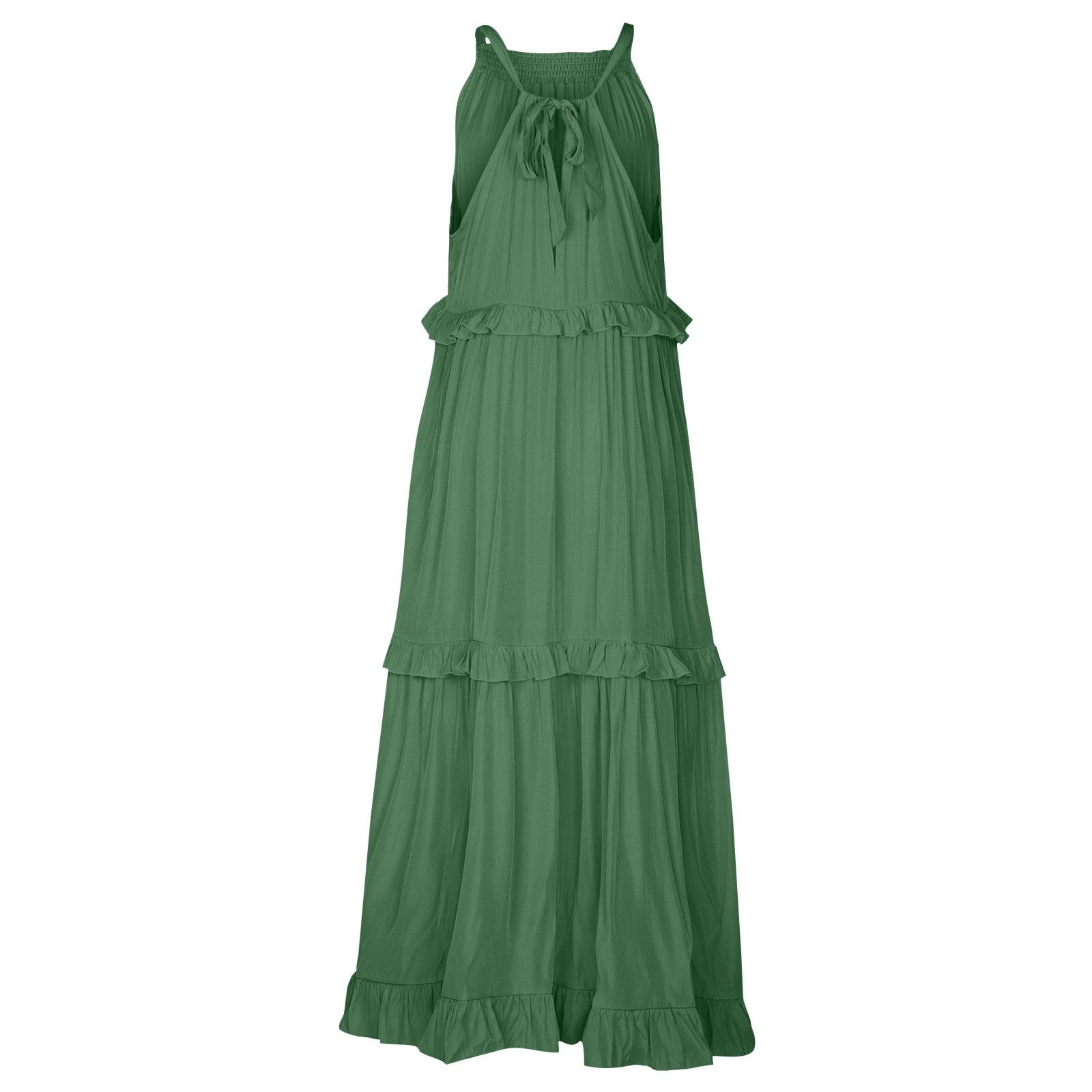 green emerald velvet dress Ucille Sage Green Embroidered Chiffon Maxi Dress (Archive Sale) main image 1