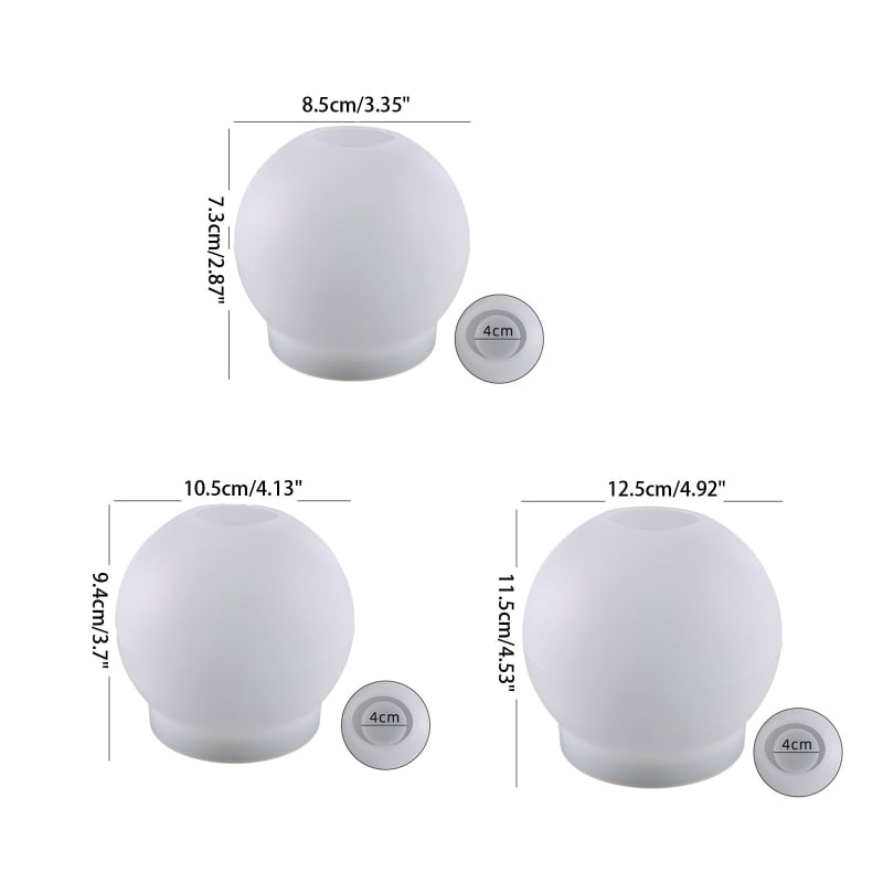 Ball Shape Silicone Candle Holder Mold Epoxy Resin Mould for DIY Epoxy Resin