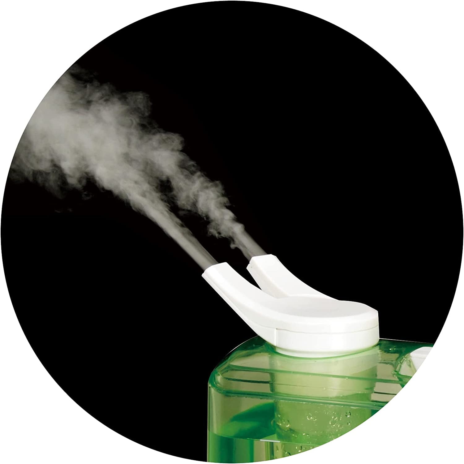 Dual-Mist Ultrasonic Humidifier (Warm/Cool) - Green