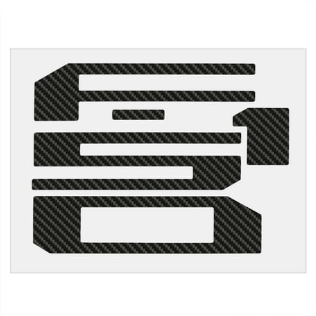 - Ford F-150 2018 Tailgate Black Carbon Fiber Texture Letter Insert Decal Sticker