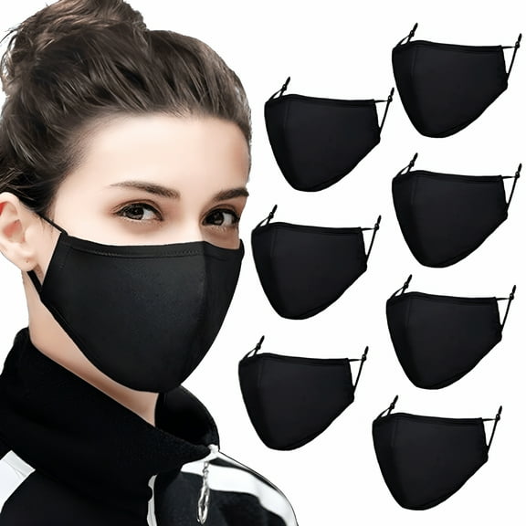 TELOLY 12PCS Adult Cloth Face Mask Reusable Washable Face Masks Adjustable