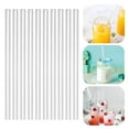 thumbnail image 5 of 6 -Pack Reusable Hard Plastic Clear Straws, with Cleaning Brush - for 20/30/40 oz Tumbler Straws, 5 of 8
