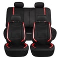 thumbnail image 1 of FH Group Galaxy13 Metallic Striped Deluxe Leatherette Seat Covers – Full Set, 1 of 3