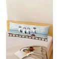 thumbnail image 5 of Coastal Seagull Body Pillow Cover 20 x 54 Inch Decorative Pillow Cover Summer Beach Ocean Birds Modern Lumbar Pillowcase Seasonal Rectangle Cushion Case for Couch Sofa Bed Living Room, 5 of 7