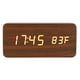 thumbnail image 3 of Reloj despertador digital Jadeshay de madera LED alarma para dormitorio, 3 of 8