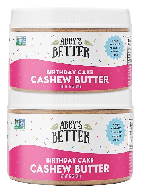 Abby's Better Birthday Cake Cashew Butter, 2 pk./12 oz.