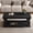 Antique Black, variant on 47" Rustic Living Room Coffee Table, Low Coffee Table with Storage Shelf, Accent Coffee Table with Sturdy Legs for Lounge and Den, Antique brown,Walnut Brown