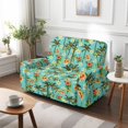 thumbnail image 4 of Jiueut Palm Tree Plumeria Hibiscus Print 6 Pieces Recliner Slipcover, Stain Resistant Recliner Chair Covers Breathable 2 Seat Reclining Cover with Storage Pockets, 4 of 7
