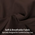 thumbnail image 3 of Kelnaro 2 Pack Microfiber Pillow Shams - Ultra Soft Breathable 20"x26" Sham Covers with Envelope Closure - Standard Size - Chocolate, 3 of 5
