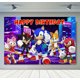 thumbnail image 4 of Fondo de fotografía de Sonic, el erizo de velocidad, héroe corredor, fondo de fotografía de dibujos animados para cumpleaños de niños, accesorios de vinilo de poliéster rojo y azul, 4 of 5