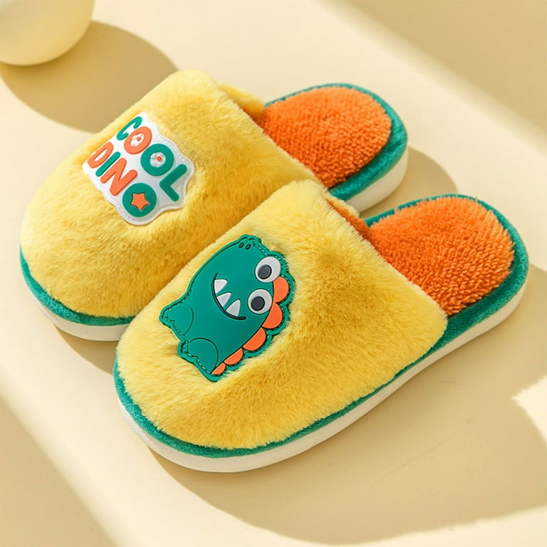 Girls hard bottom slippers discount