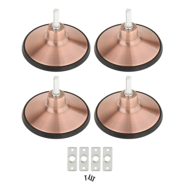 ziyahi 4x Billiard Pool Table Leg Levelers Metal Hardware for Football/Soccer Table silver rose gold Screw diameter 12mm