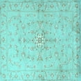 thumbnail image 1 of Ahgly Company Indoor Square Persian Light Blue Traditional Area Rugs, 6' Square, 1 of 4