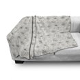 thumbnail image 3 of Flower Soft Flannel Fleece Throw Blanket, Autumn Season Hellebore Flowers Ornamental Composition of Botany Garden, Cozy Plush for Indoor and Outdoor Use, 60" x 80", Dark Green and Ivory, by Ambesonne, 3 of 6