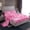Pink A, variant on Manfei P Bow Starry Twin 3-Piece Reversible Cartoon Monogram Sheet Set