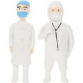 thumbnail image 1 of icolorfuled Miniature Design Resin White Doctor Figurine For Collectors 2Pcs 1.8X0.8X0In, 1 of 6