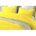thumbnail image 3 of DNG Creations 5 Piece Ruched Pattern Duvet Cover 100% Egyptian Cotton, 800 TC- With Zipper Closure & Corner Ties ( Solid Yellow - Full/Queen ), 3 of 3