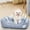 Gray, variant on YangJinLian Bolster Dog Bed for Extra Small Dogs, Soft Foam Dog Sofa Pet Bed, Machine Washable Dog Cat Crate Bed Mat for Toy Pet Breeds
