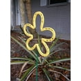 thumbnail image 3 of Yellow Horseshoe Flower, Metal Garden Stake, Spring Yard Art, Lucky Horseshoe, 3 of 3