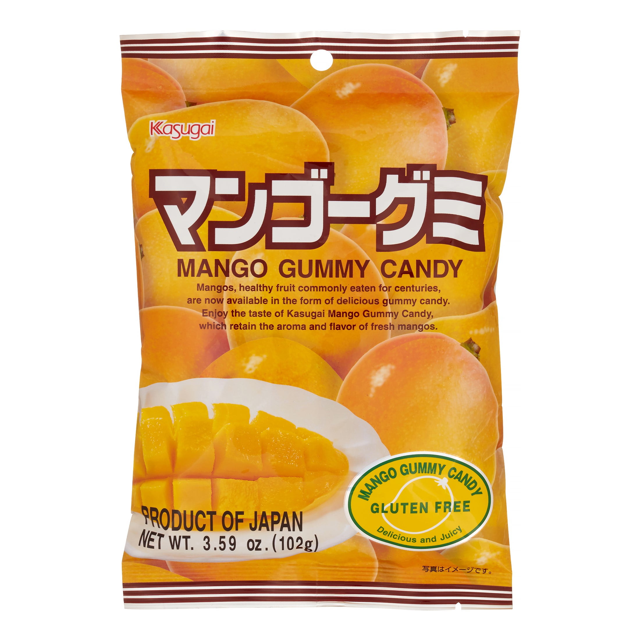 Kasugai Gummy Candy Mango, 3.59 oz