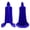 Blue, variant on YUANxueke Kids Velvet Cape Girls Boys Hooded Open Front Cloak Fashion Party Full Length Witch Wizard Robe for 2-17 Years