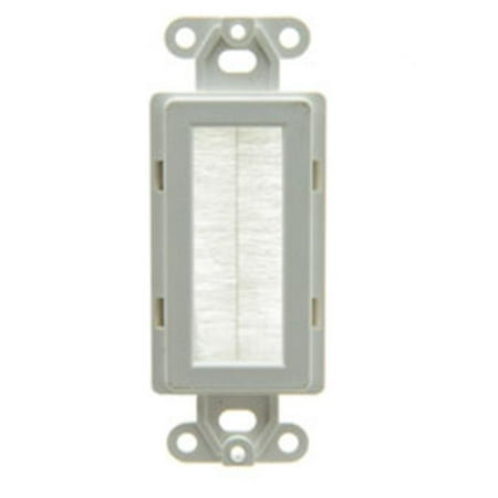 Brush Cable Pass Through Decora Wall Plate Insert 44 White Canada - Decora Wall Plate Insert