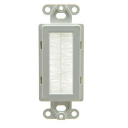 Brush Cable Pass Through Decora Wall Plate Insert 44 White Canada - Decora Wall Plate Insert Brush Cable Pass Through Decora Wall Plate Insert 44 White Canada - Decora Wall Plate Insert