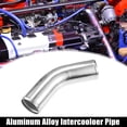 thumbnail image 2 of Unique Bargains 2pcs OD 3" Leg Length 4" Universal Car Aluminum Alloy Tube Intercooler Pipe 45 Degree Bend Elbow, 2 of 6