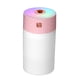 thumbnail image 1 of Mini humidificador de aire para coche, difusor de niebla de 300 ml con luz nocturna LED, silencioso y portátil. Rosa, 1 of 9