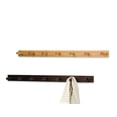thumbnail image 3 of Spectrum Diversified Wall-Mounted 7 Peg Wood Hook Rack, Hat Organizer & Coat Hanger for Entryway or Closet, Bamboo, 3 of 10