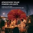 thumbnail image 6 of VENTOPYR 11FT Solar LED Patio Umbrella with Crank Lift,8-Rib Aluminum Outdoor Umbrella for Garden/Pool, 6 of 9