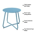 thumbnail image 4 of Grand Patio Outdoor&Indoor Steel Patio Side Table, Weather Resistant Outdoor Small Round End Table for Patio, Yard, Balcony, Garden, Living Room, Bedroom, Blue, 4 of 9