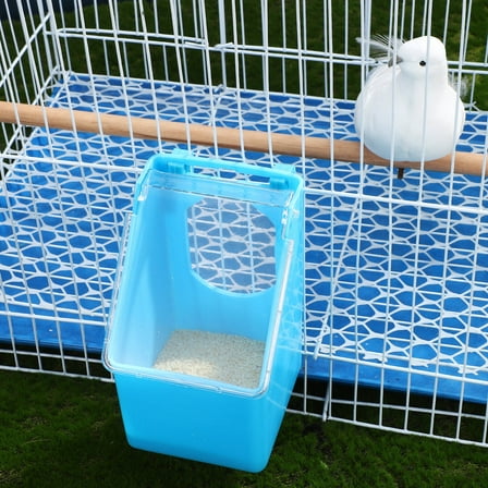 unbranded 4Pcs Rectangular Pigeon Feeder for Outdoors with Large Capacity